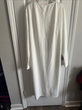 Rebdolls White Long Sleeve Midi Dress